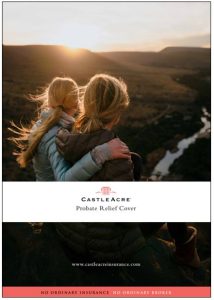 Mother and daughter looking out over landscape